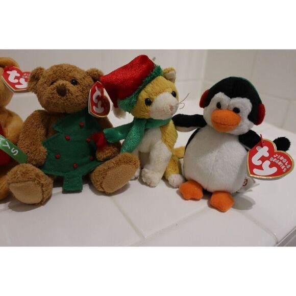 Ty Beanie Babies Jingle Beanies Christmas Teanie Beanies - Picture 5 of 9